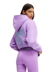 Cotton On Purple Plush Premium Graphic Print Hoodie - Image 3 of 4