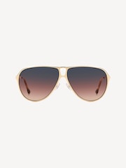 Isabel Marant Brown Squared Havana Sunglasses - Image 1 of 4