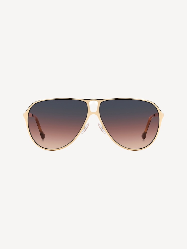Isabel Marant Brown Squared Havana Sunglasses - Image 1 of 4