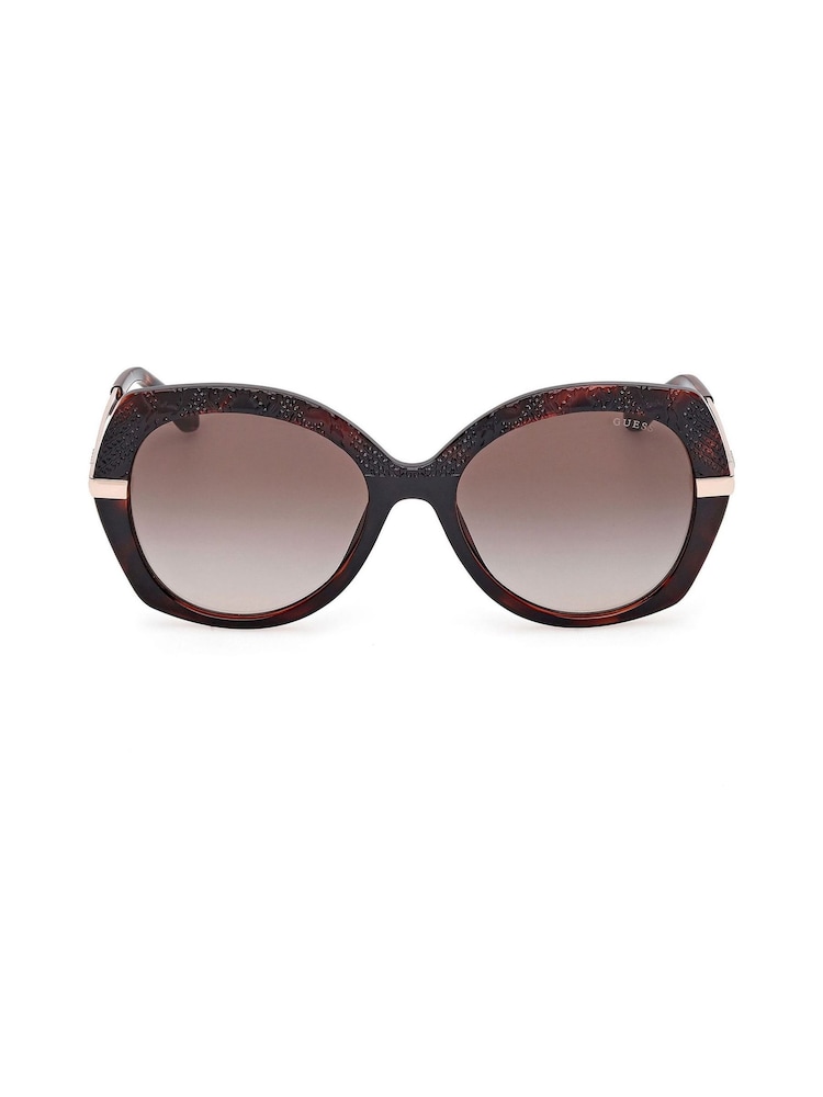 Guess Round Brown Sunglasses - Image 1 of 9