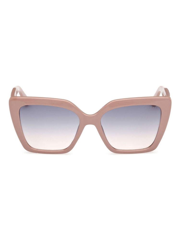 Guess Natural Butterfly Sunglasses in Shiny Beige - Image 1 of 8