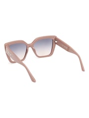 Guess Natural Butterfly Sunglasses in Shiny Beige - Image 4 of 8