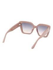 Guess Natural Butterfly Sunglasses in Shiny Beige - Image 6 of 8