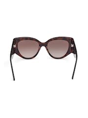 Guess Cat Eye In Dark Havana Brown Sunglasses - Image 5 of 8