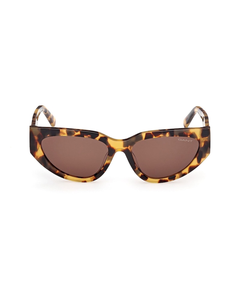 GANT Brown Cat Eye Sunglasses In Blonde Havana - Image 1 of 8