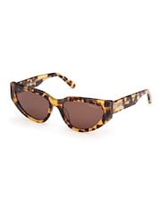 GANT Brown Cat Eye Sunglasses In Blonde Havana - Image 2 of 8