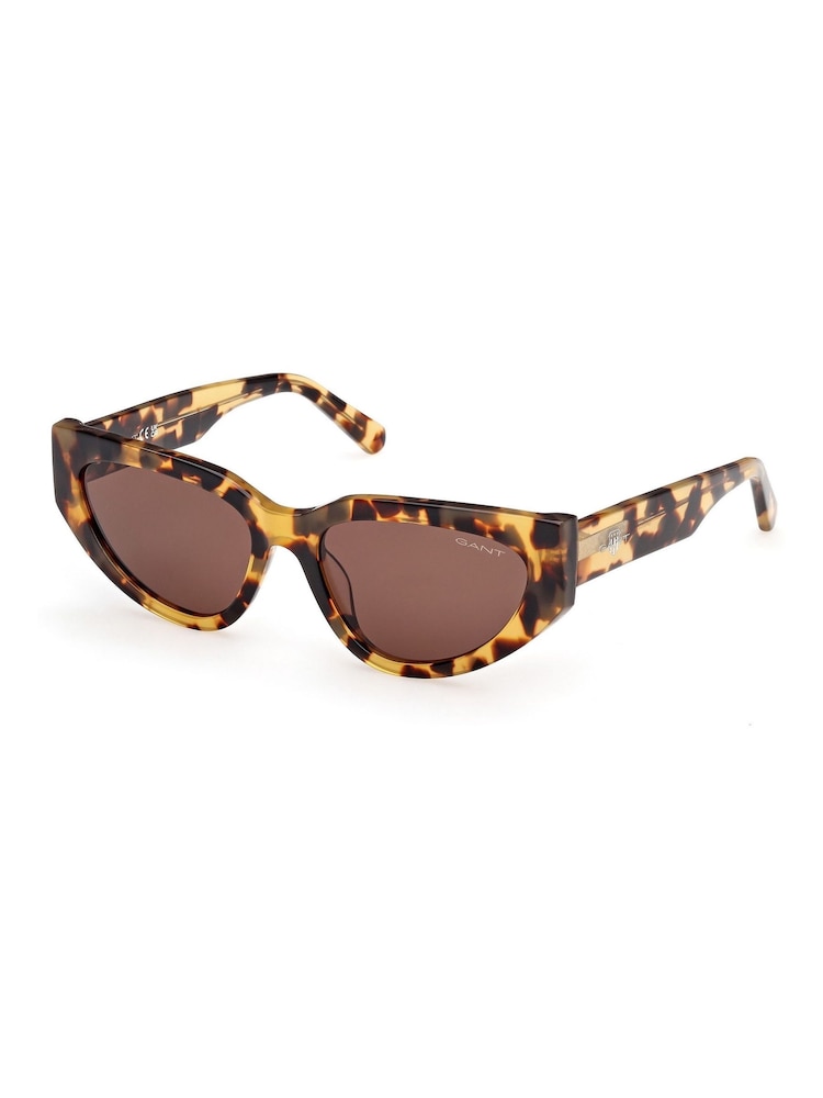 GANT Brown Cat Eye Sunglasses In Blonde Havana - Image 2 of 8