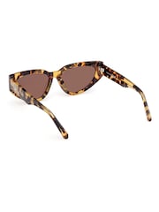 GANT Brown Cat Eye Sunglasses In Blonde Havana - Image 5 of 8