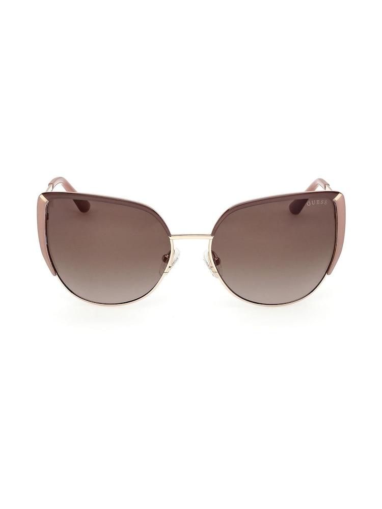 Guess Gold Tone Metal Cat Eye Sunglasses - Image 1 of 9