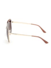 Guess Gold Tone Metal Cat Eye Sunglasses - Image 4 of 9