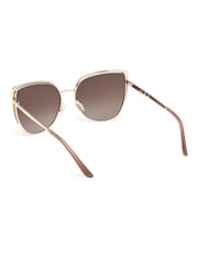 Guess Gold Tone Metal Cat Eye Sunglasses - Image 5 of 9