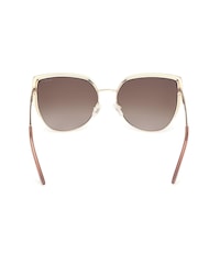 Guess Gold Tone Metal Cat Eye Sunglasses - Image 6 of 9