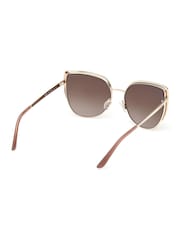 Guess Gold Tone Metal Cat Eye Sunglasses - Image 7 of 9