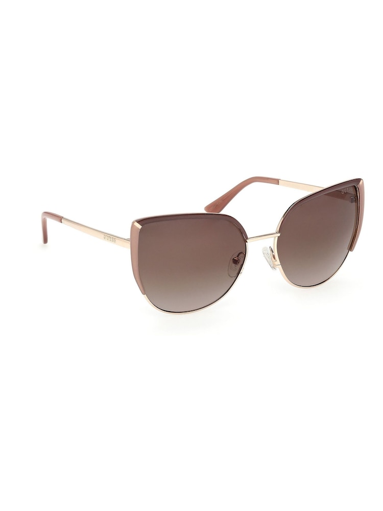 Guess Gold Tone Metal Cat Eye Sunglasses - Image 9 of 9