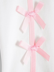 River Island Cream Girls Bow Shorts Set - Image 4 of 5