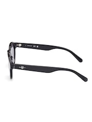 GANT Black Gant Round Shiny Black Sunglasses - Image 4 of 8