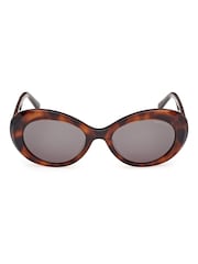GANT Brown Oval Sunglasses In Dark Havana - Image 1 of 8