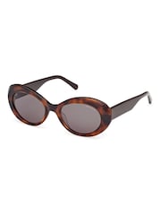 GANT Brown Oval Sunglasses In Dark Havana - Image 2 of 8