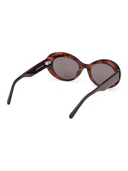 GANT Brown Oval Sunglasses In Dark Havana - Image 6 of 8