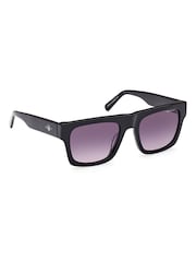 GANT Black Square Shiny Black Sunglasses - Image 9 of 9