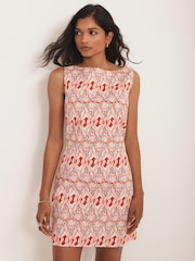 Mint Velvet Orange Geo Print Mini Dress - Image 2 of 7