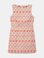 Mint Velvet Orange Geo Print Mini Dress - Image 6 of 7
