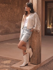 Mint Velvet Embellished Sequin Jacket - Imagen 1 de 8