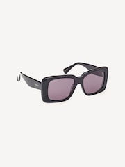 Max Mara Square Shiny Black Sunglasses - Image 1 of 9