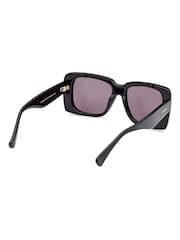 Max Mara Square Shiny Black Sunglasses - Image 8 of 9