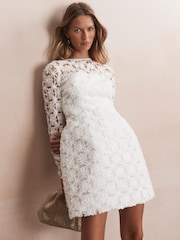 Mint Velvet Lace Hourglass Mini Dress - Imagen 1 de 8