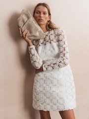 Mint Velvet Lace Hourglass Mini Dress - Imagen 2 de 8