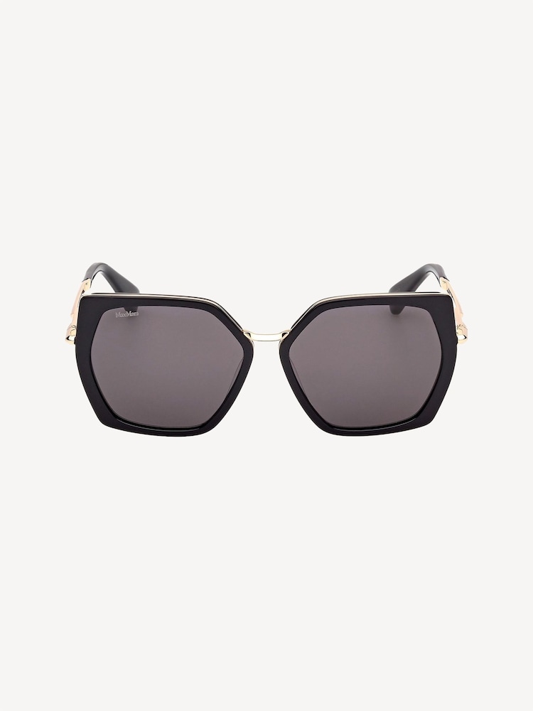 Max Mara Square Black Sunglasses - Image 2 of 8