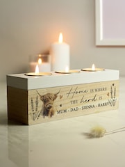 Personalised Highland Cow Candle Holder by PMC - Image 1 of 3