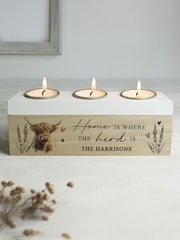 Personalised Highland Cow Candle Holder by PMC - Image 3 of 3