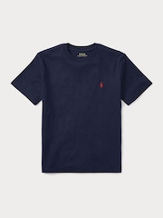 Polo Ralph Lauren Blue Boys Jersey Crewneck T-Shirt - Image 3 of 3