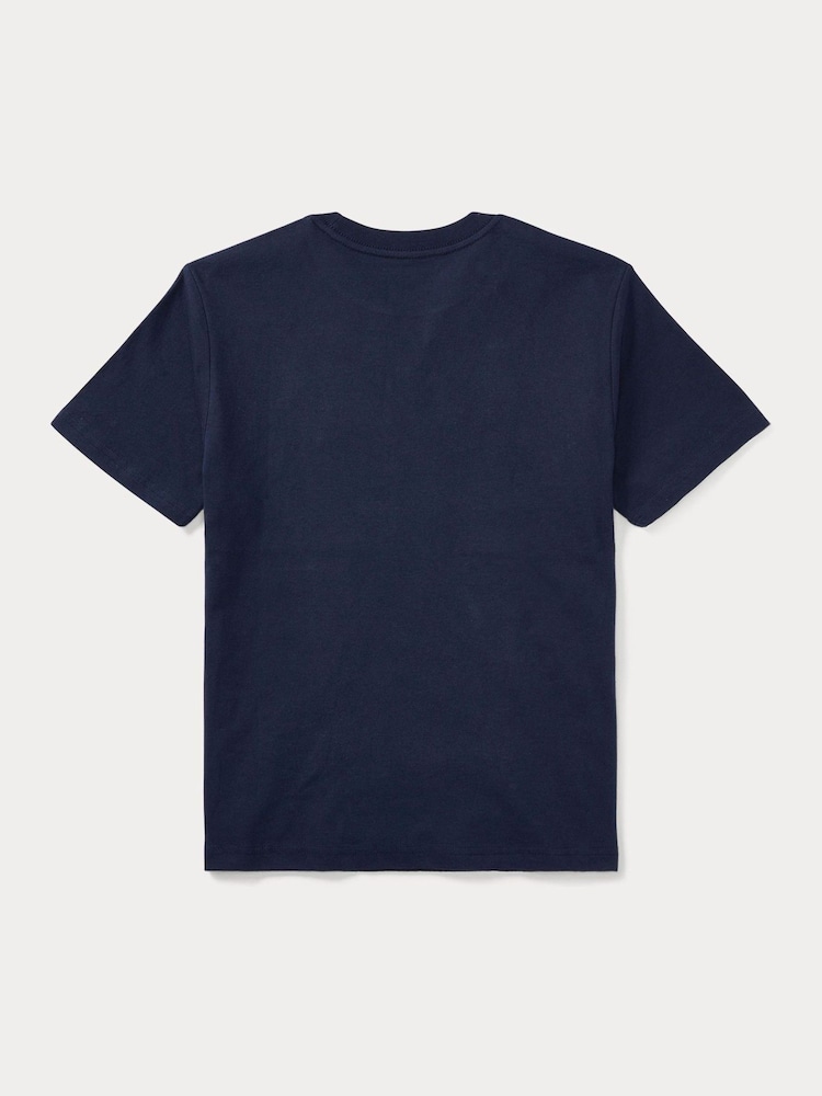 Marine - Polo Ralph Lauren T-Shirt aus Jersey - Bild 7 von 7