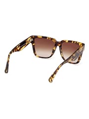 Max Mara Square Brown Sunglasses In Blonde Havana - Image 4 of 8
