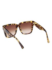 Max Mara Square Brown Sunglasses In Blonde Havana - Image 6 of 8