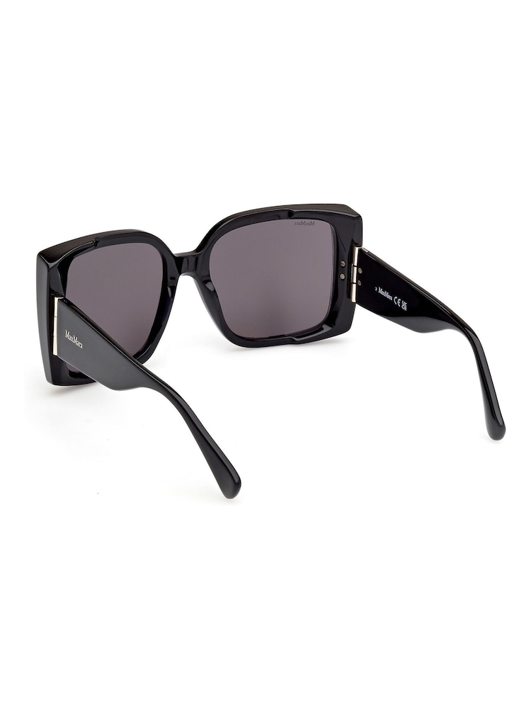 Max Mara Modern Shiny Black Sunglasses - Image 2 of 9