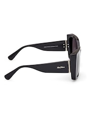 Max Mara Modern Shiny Black Sunglasses - Image 9 of 9