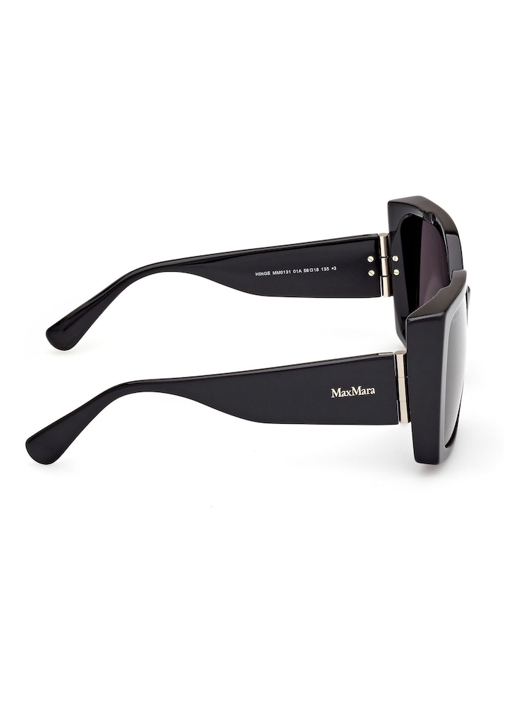 Max Mara Modern Shiny Black Sunglasses - Image 9 of 9 Max Mara Modern Shiny Black Sunglasses - Image 9 of 9