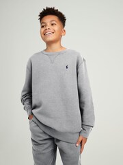 Polo Ralph Lauren Grey Boys Jersey Logo Sweatshirt - Image 1 of 2