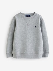 Polo Ralph Lauren Grey Boys Jersey Logo Sweatshirt - Image 2 of 2