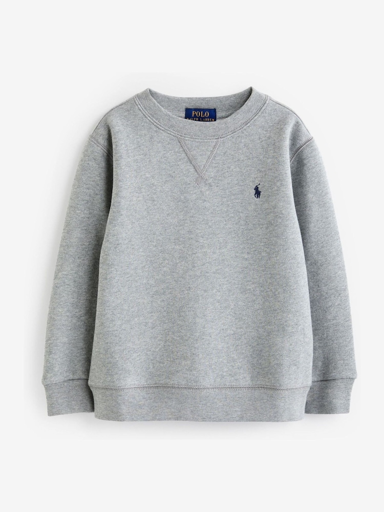 Polo Ralph Lauren Grey Boys Jersey Logo Sweatshirt - Image 2 of 2