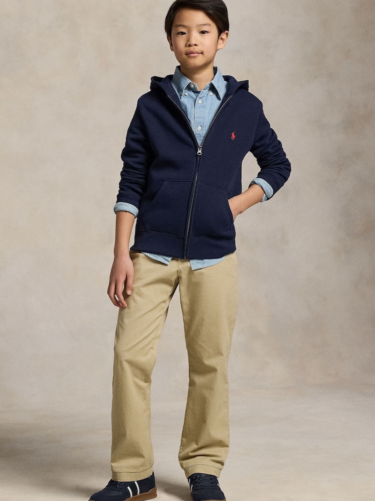 Next：日本 ブルー - Polo Ralph Lauren ジップスルー ロゴ パーカー 