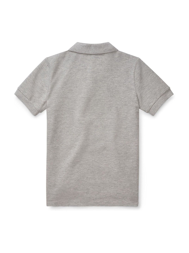 Polo Ralph Lauren Grey Cotton Pique Polo Shirt - Image 9 of 9 Polo Ralph Lauren Grey Cotton Pique Polo Shirt - Image 9 of 9