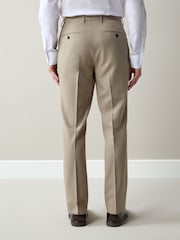 Stone Slim Fit Textured Suit Trousers - Image 3 of 9