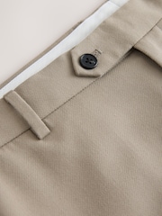 Stone Slim Fit Textured Suit Trousers - Image 8 of 9