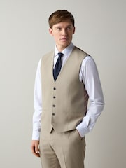 Stone Textured Suit Waistcoat - Image 2 of 8
