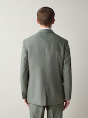 Green Regular Fit Textured Suit Jacket - Image 3 of 11